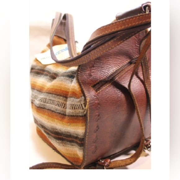 VERSATILE BACKPACK Real leather and Eco-friendly fabric. - Picture 4 of 5